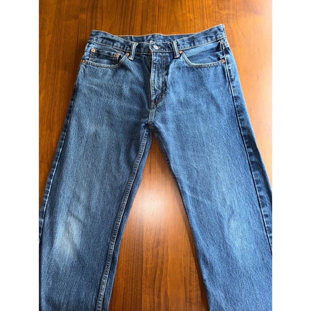 Levi's 505 Men's Jeans 33x32 Regular Fit Straight Leg Medium Wash Red Tab 33x32